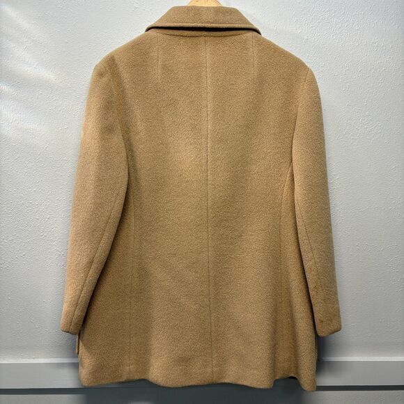 Vtg Lane Bryant Warren of Stafford Women's Tan Wool Peacoat Size Large? - Picture 2 of 6